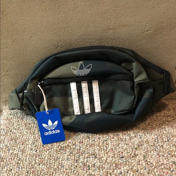 🎉 HP 🎉 🆕 adidas National 3 Stripes Waist Pack Camo - Picture 4 of 16